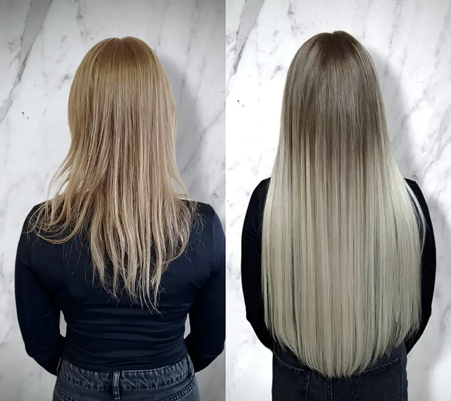 Predĺženie vlasov - Microring + Keratín - Luna Hair Salon